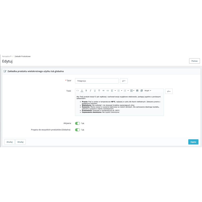 Flexi Tabs: Dodatkowe Taby i Zakładki dla PrestaShop