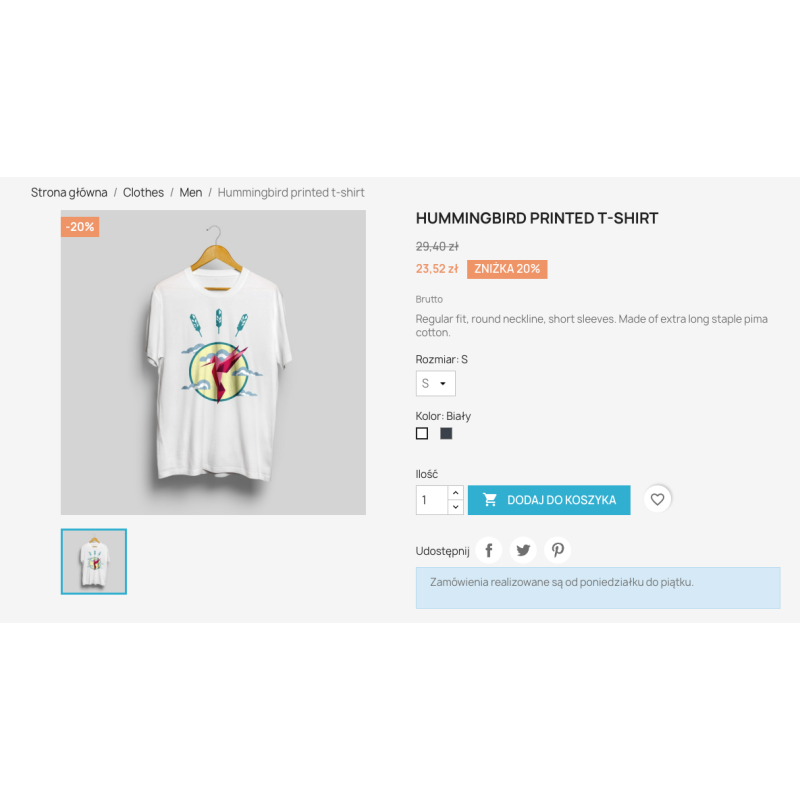 Prestashop - Odliczanie czasu do wysyłki zamówień