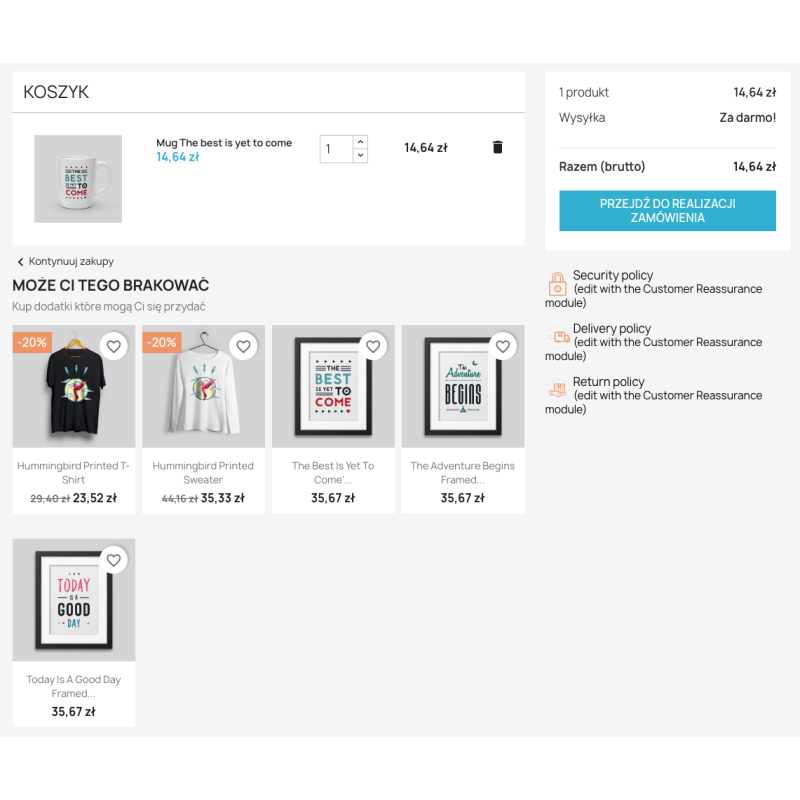 Cross-sell & Up-sell - zwiększ wartość i sprzedaż - moduł Prestashop