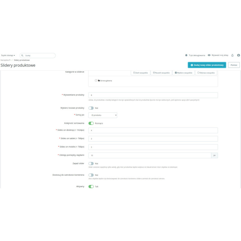 Karuzela Produktów PrestaShop – slider ofert zwiększający konwersję