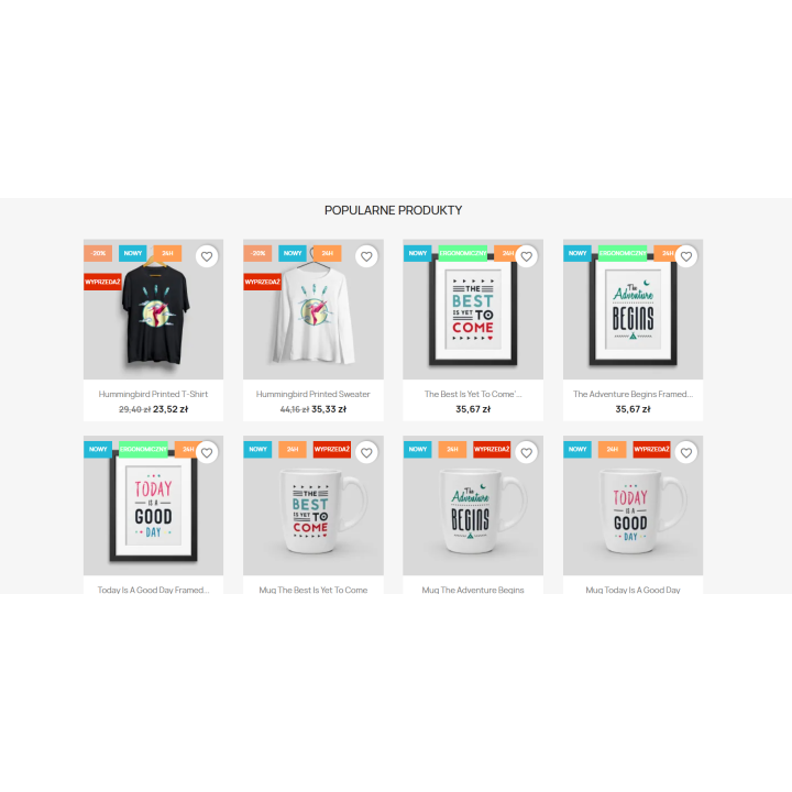 Etykiety na Produktach - Moduł dla PrestaShop