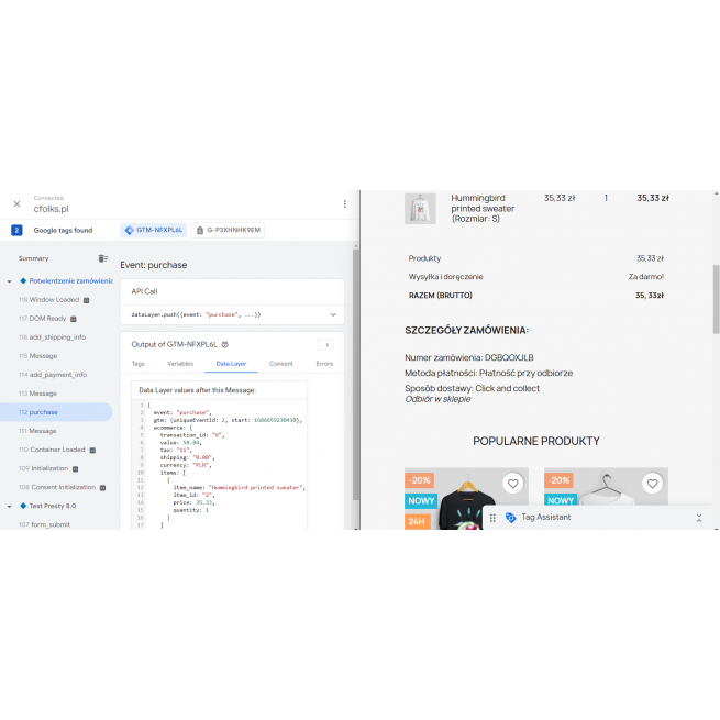 Google Tag Manager Enhanced Ecommerce - GA4, GTM, Konwersja